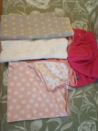Пледы одеяла для новорожденных