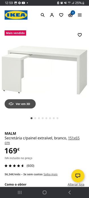 Secretaria com 6 meses de uso