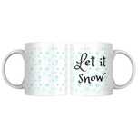 Kubek prezent na święta Boże Narodzenie pod choinkę Let it snow zima