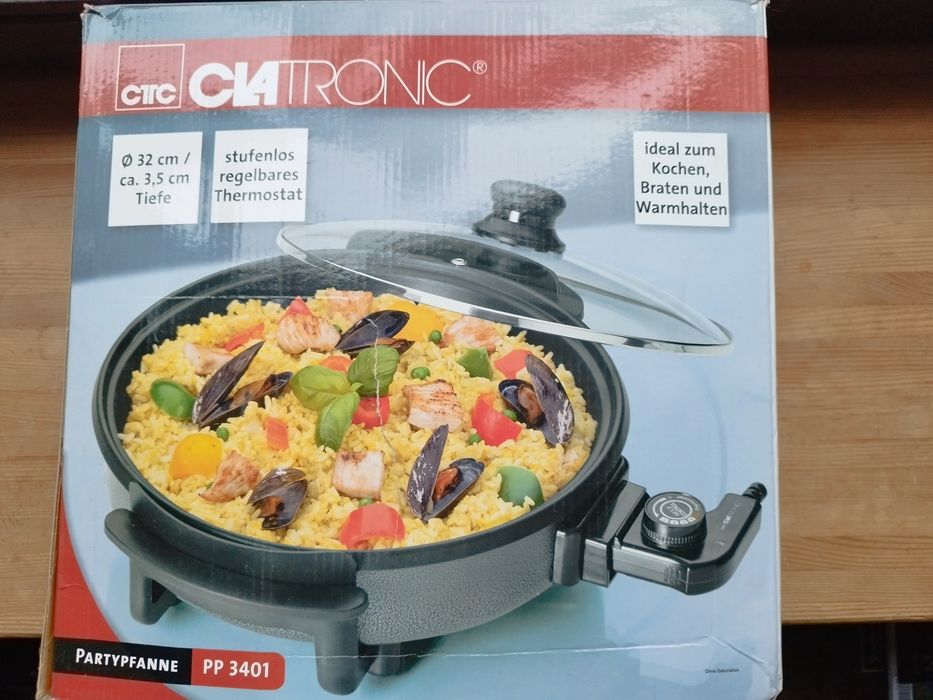 Patelnia elektryczna CLATRONIC PP3401 teflon na imprezy przyjęcia