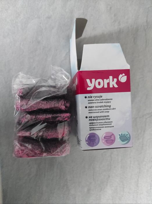 Czyścik kuchenny York Gąbka Zmywak Nasączony Mydłem do Garnków 5 szt z