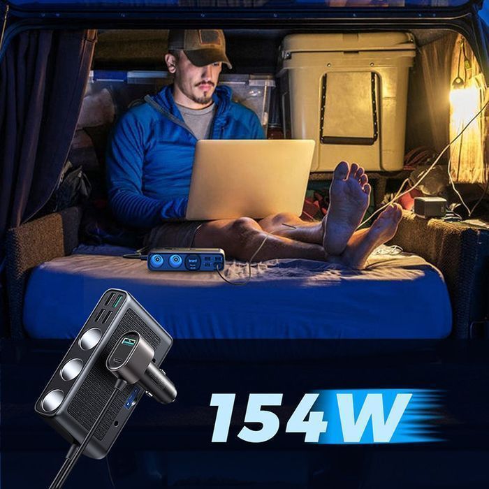 Ładowarka Samochodowa Joyroom z 9 Złączami USB i Power Delivery 154W