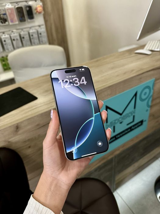 Iphone 16 Pro Max 1 TB 1000Gb 95% Акб White Titanium Обмін Розстрочка