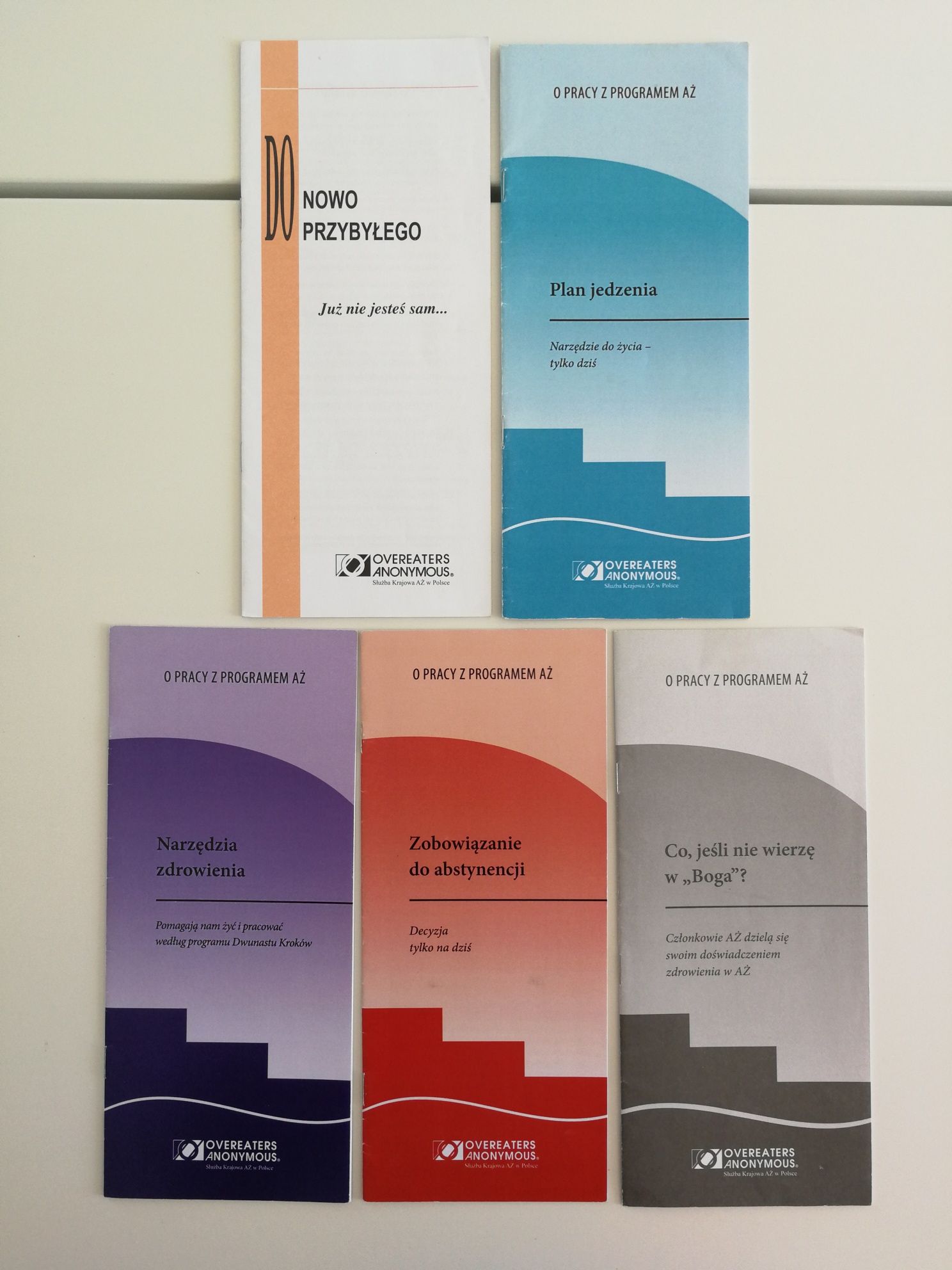 Anonimowi Żarłocy, anonimowi jedzenioholicy zestaw ulotek