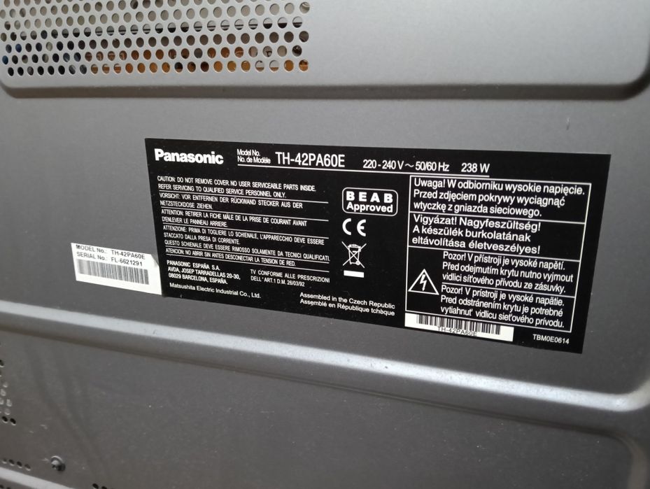 Panasonic Viera sprawny