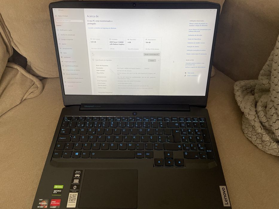 Portátil Lenovo Ideapad Gaming 3
