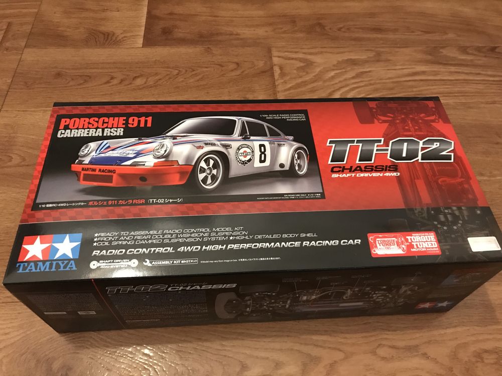 Tamiya TT-02 Porsche 911 carrera nowa