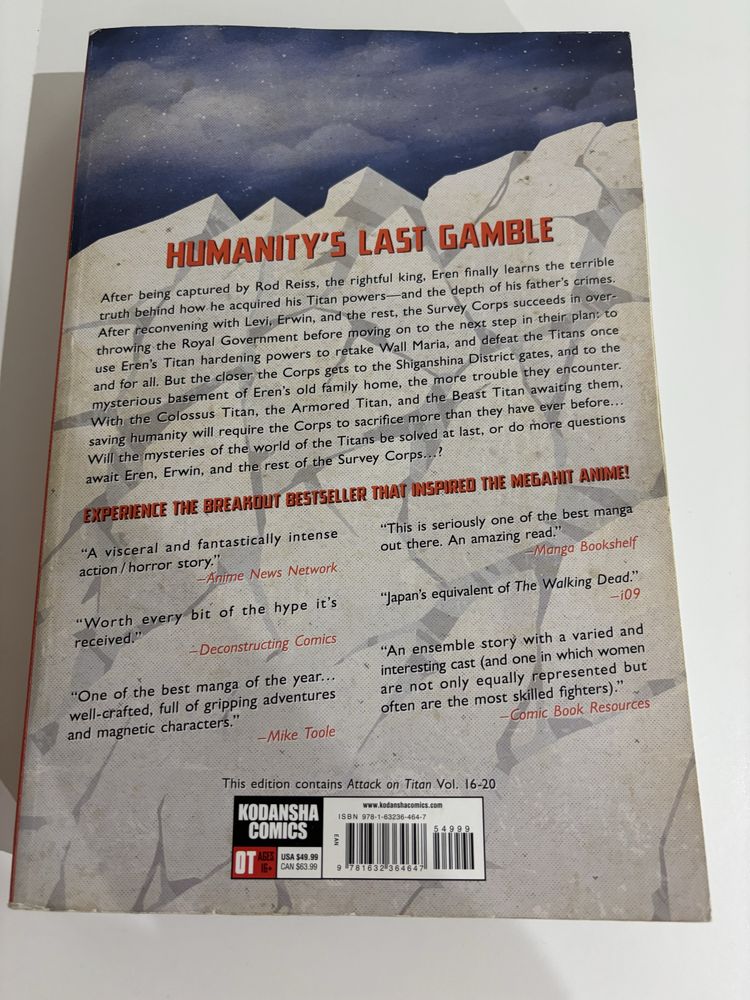 Mangá: “Attack On Titan” - Colossal Edition - 4.° Volume