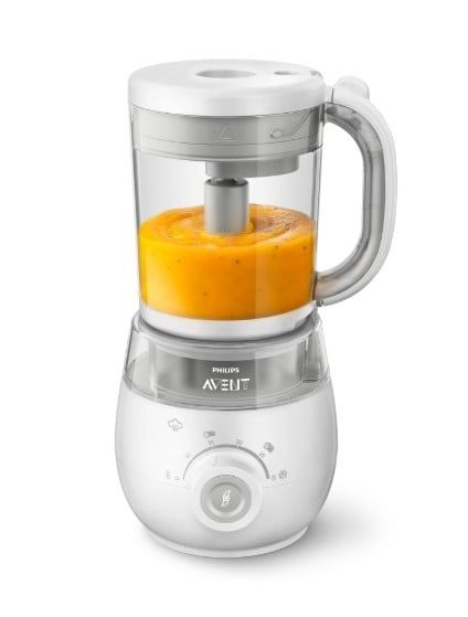 Блендер Паровий міксер 4 в 1, Philips Avent SCF883/01 , білий/сірий