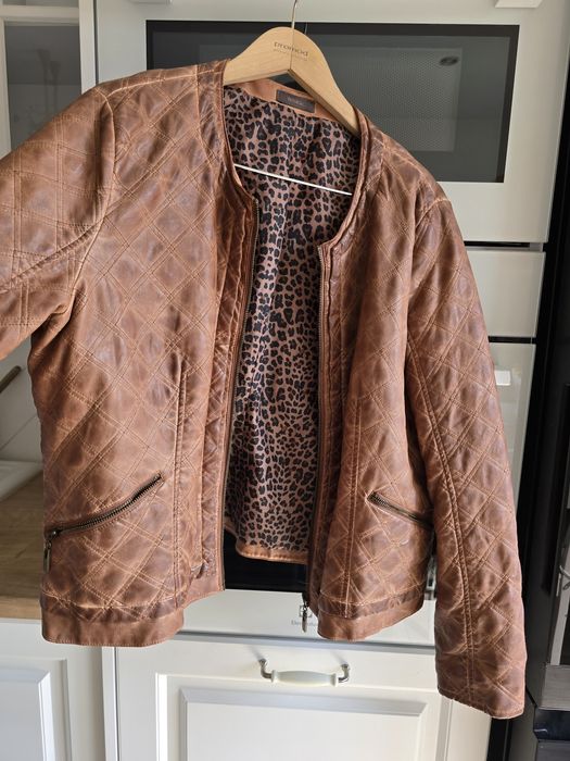 Kurtka damska ramoneska brązowa r.42-44 C&A