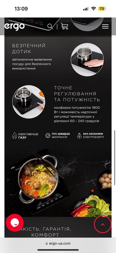 Енергоефективна індукційна плита ERGO IHP-1501