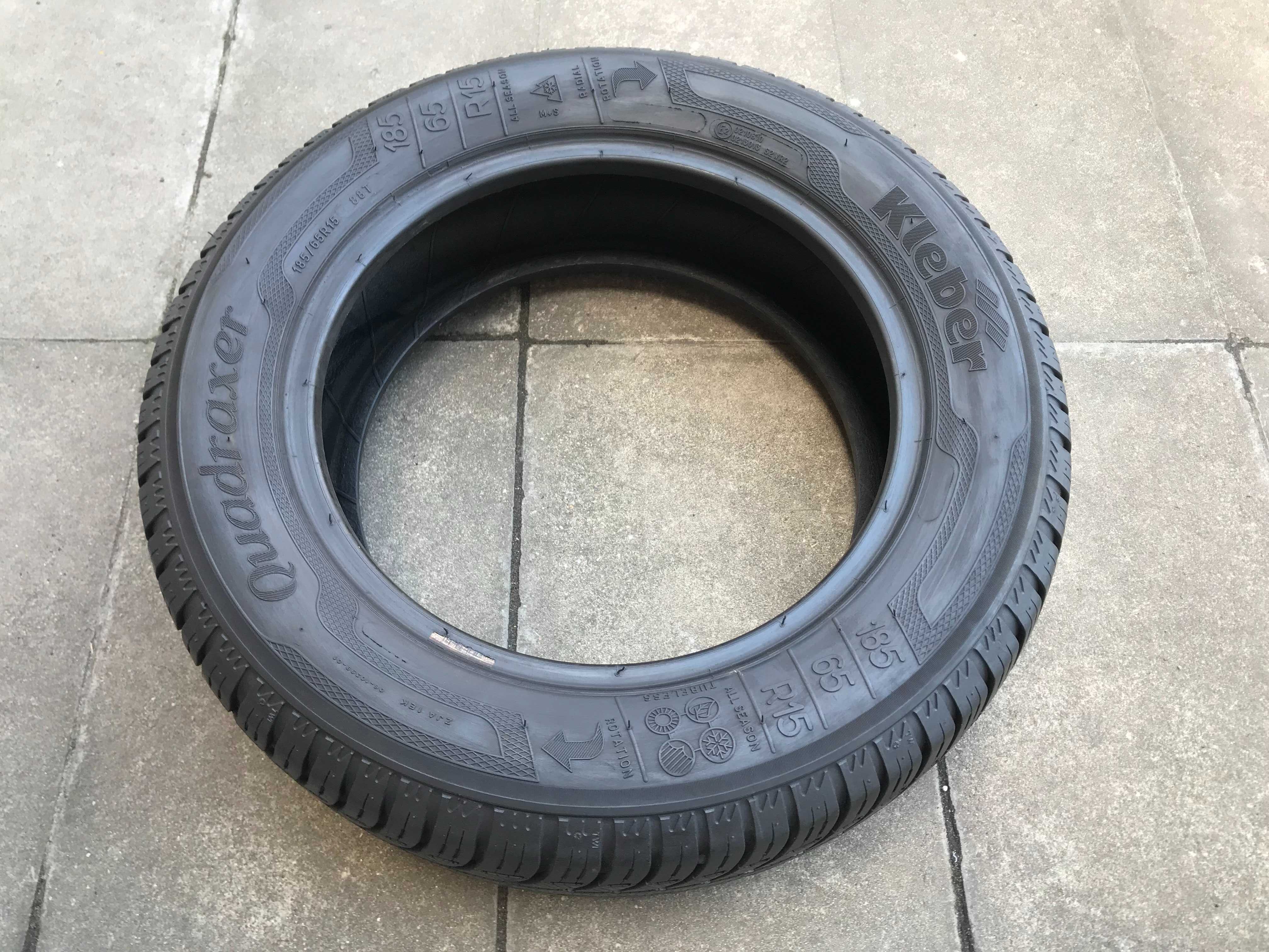 Opony całoroczne 185/65/15 185/65R15 88T Kleber Quadraxer 2szt Ładne