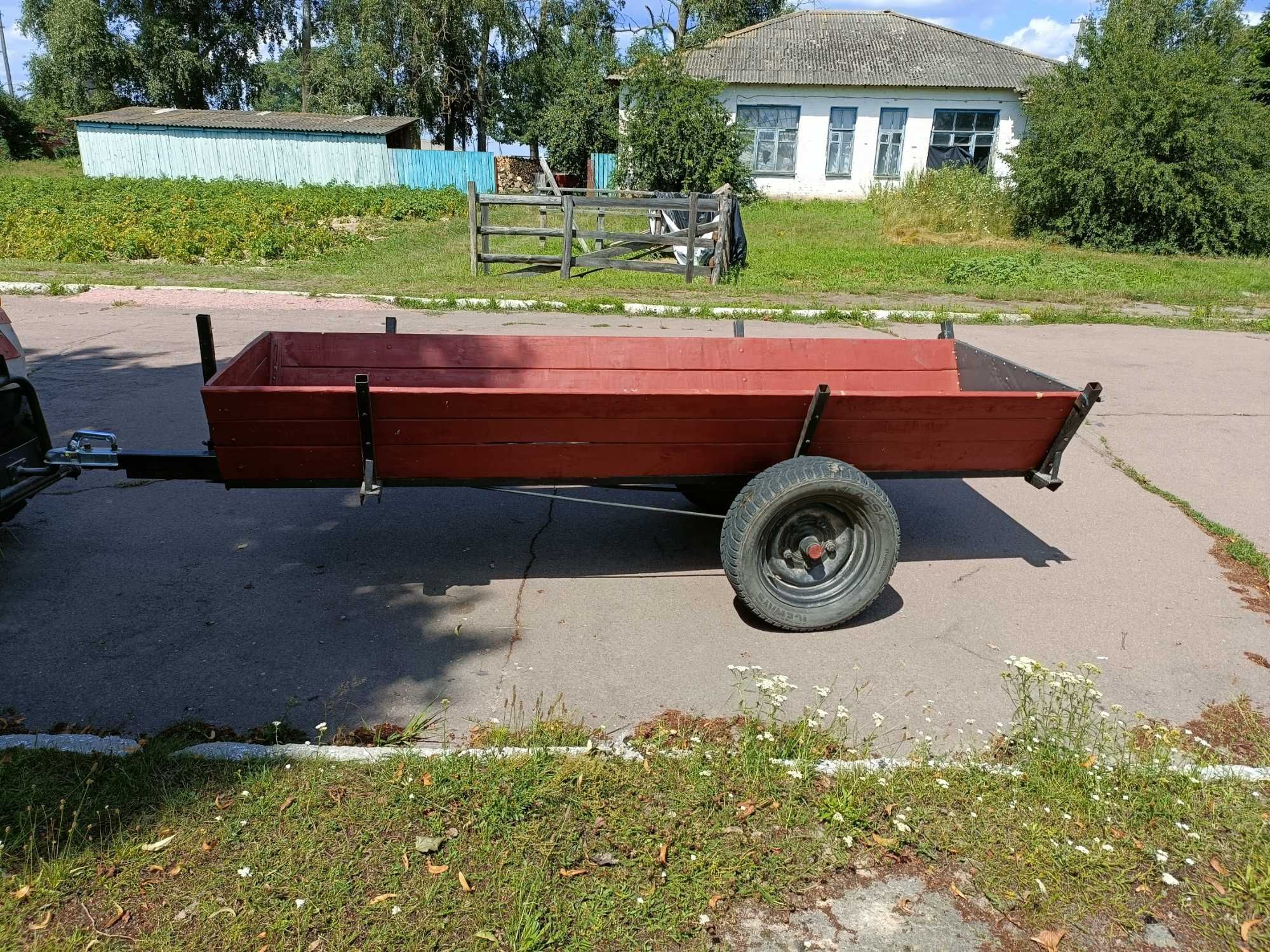 Причеп до мінітрактора одновісний