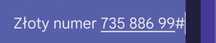Złoty numer 886999