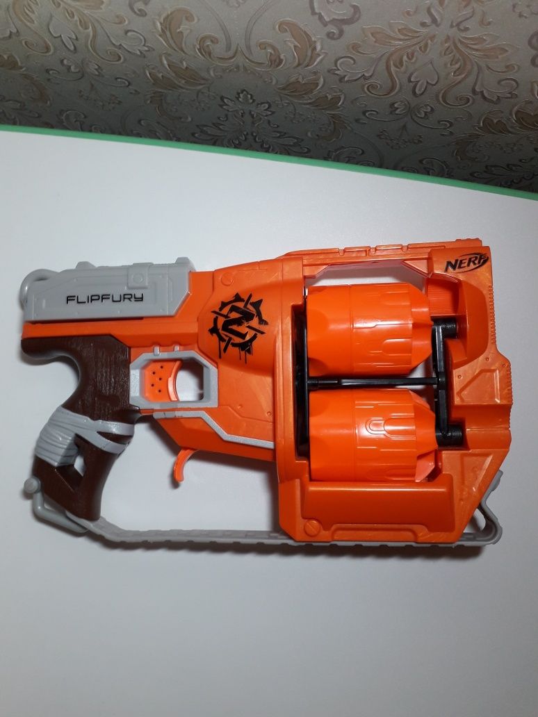 Бластер Nerf Zombie Strike Flipfury Нерф Rebelle магазин обойма 12 18