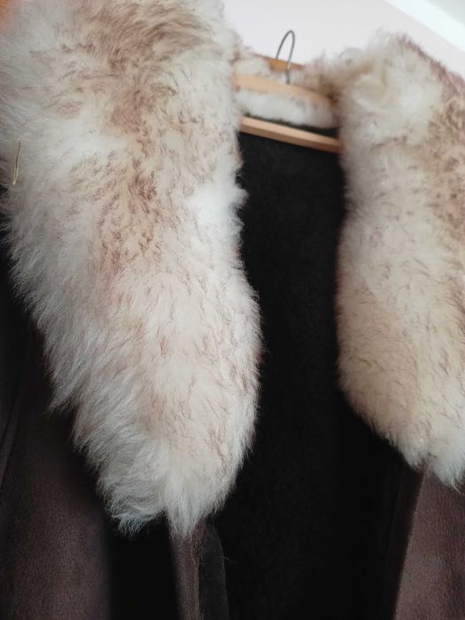 Oryginalne naturalne futro z barana