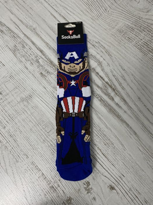 Skarpetki kolorowe Kapitan Ameryka rozmiar uniwersalny happy socks
