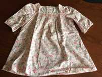 Blusa/túnica de menina padrão floral