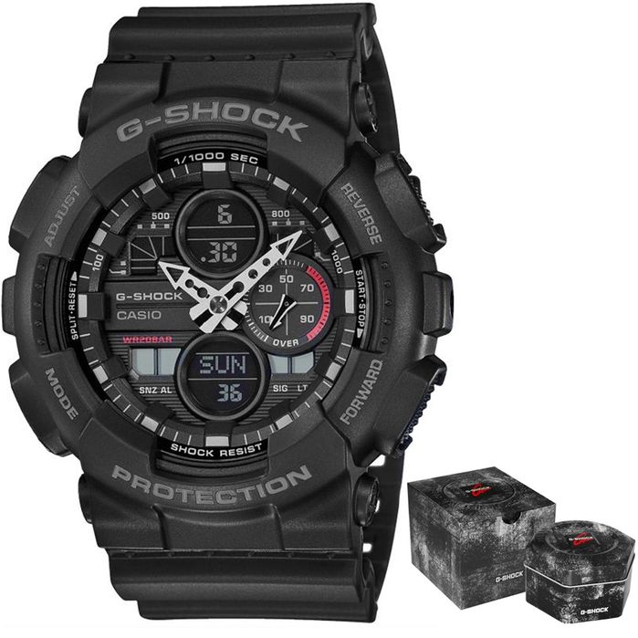 zegarek męski casio g-shock ga-140-1a1er + box