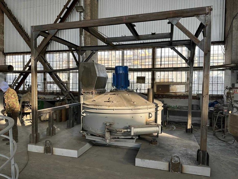 Бетономішалка ГК МОНОЛІТ-1200. Промисловий Міксер Бетону. Виробництво