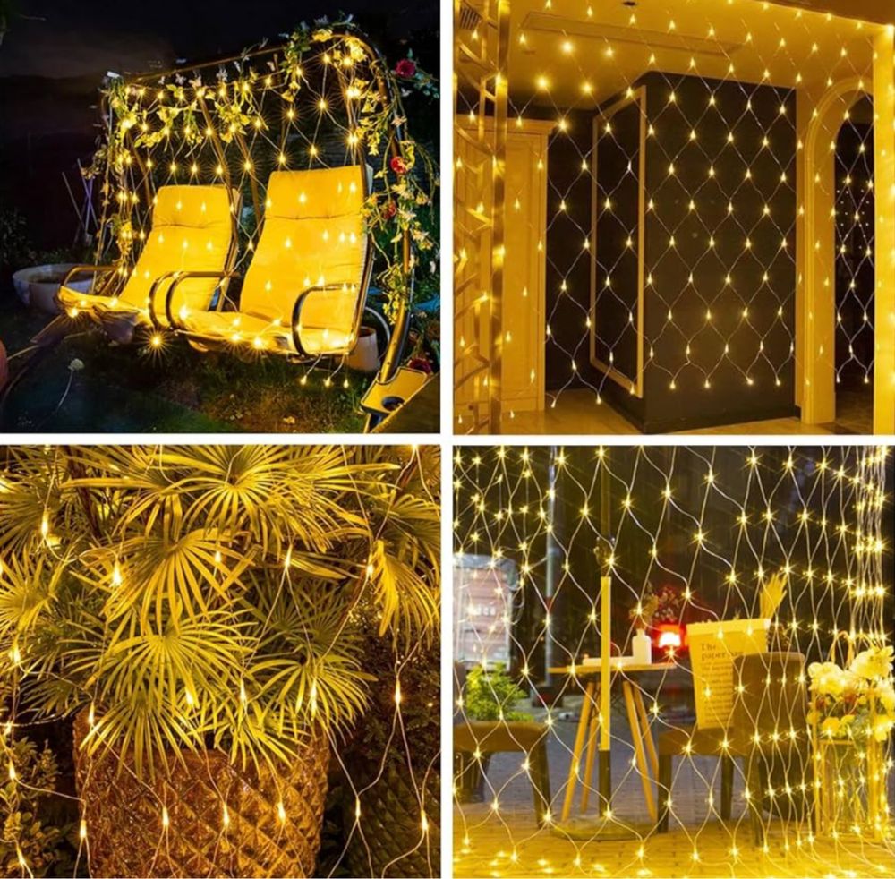 MOLVCE Kurtyna świetlna 3x3m, 272 diody LED