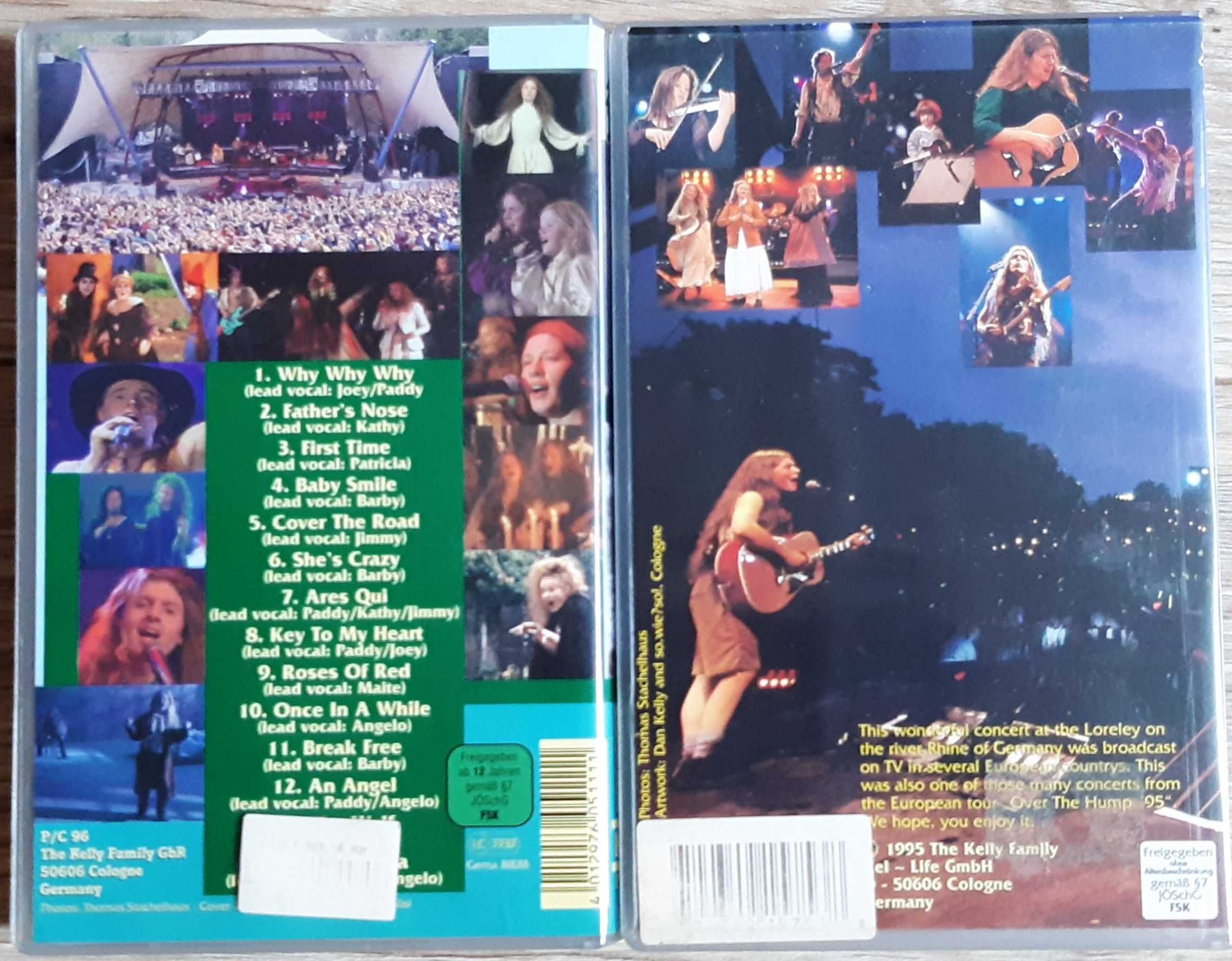 The Kelly Family "Live at Loreley" i "Over the hump" (VHS)