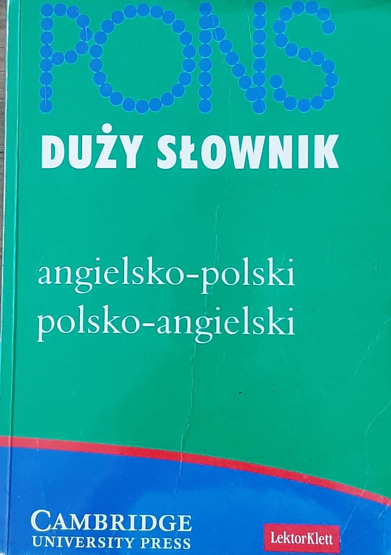 Pons duży słownik angielsko-polski polsko-angielski
