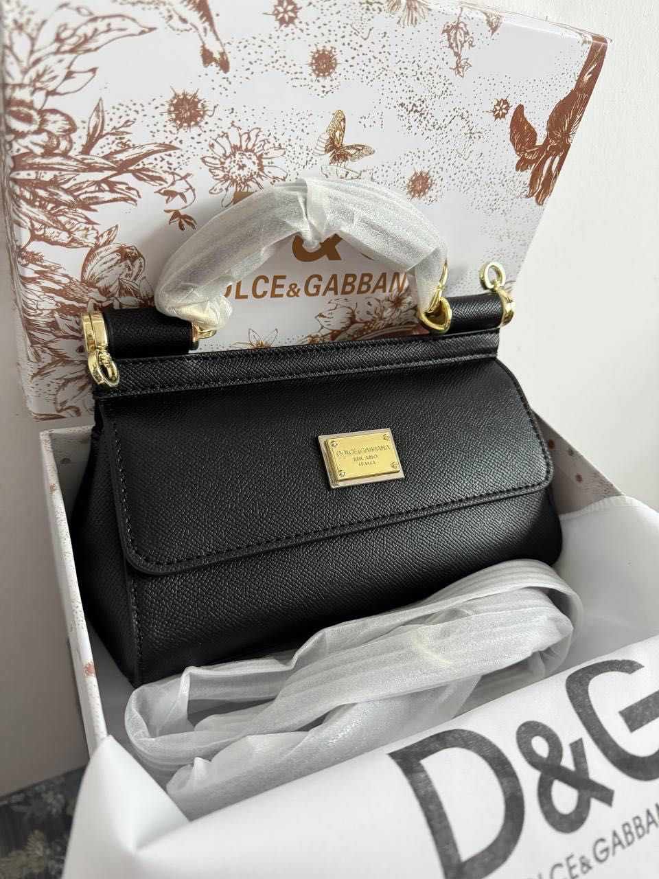 D&G Sicily Shoulder Bag Damska torebka , nerka torba na pasku