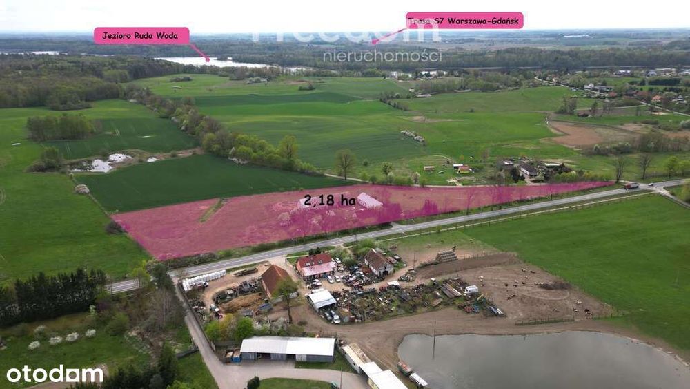 Siedlisko-dom,stajnia,stodoła,obora,2 ha,S7