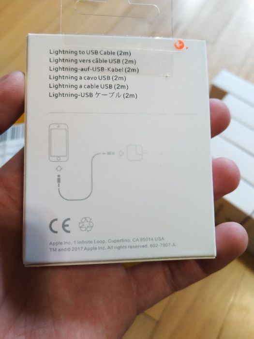 Кабель Lightning 2M шнур USB зарядка для планшета iPad