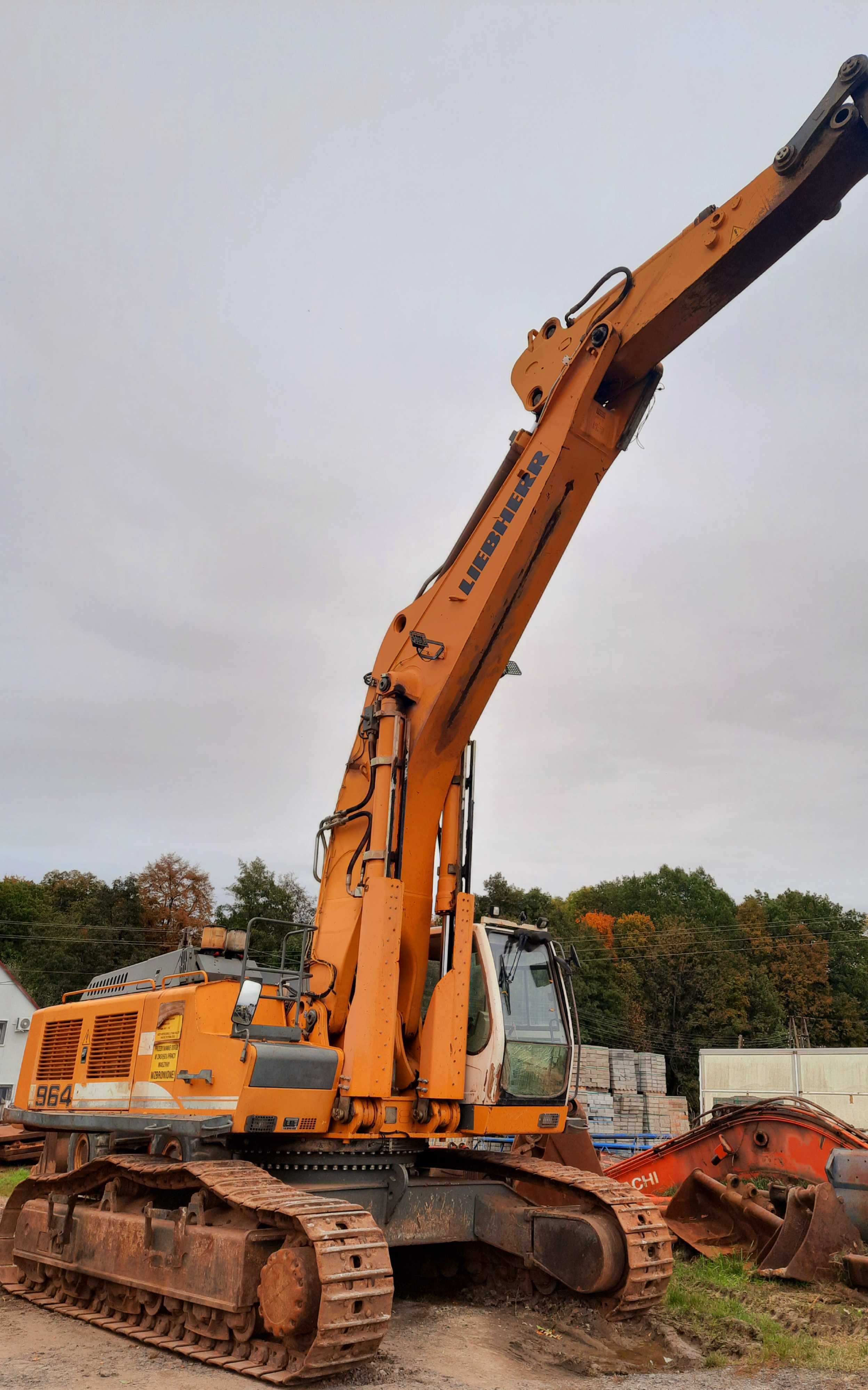 koparka liebherr 964 c 974c ramie kopiące boom banan