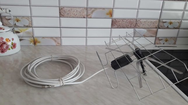 Антенна с проводом-кабелем 7 метров