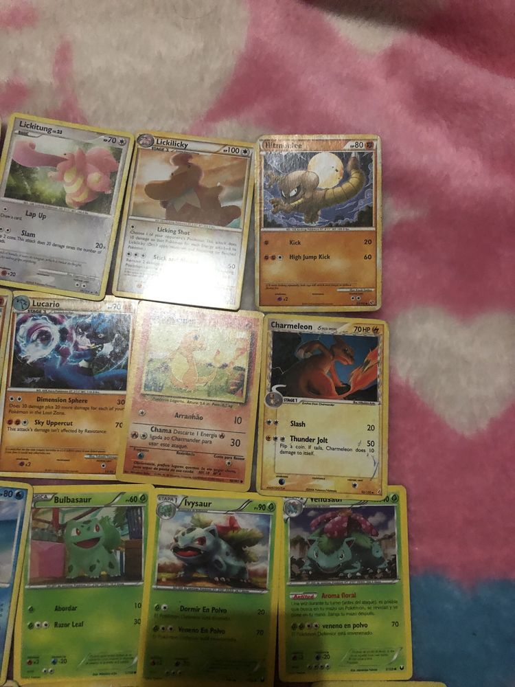 Cartas pokemon variadas