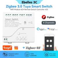 Przełącznik przekaźnik 4CH 4 kanałowy Tuya Zigbee zigbee2mqtt