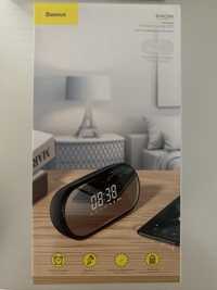 Настольные часы с колонкой Baseus Encok Wireless Speaker E09 Black (NG