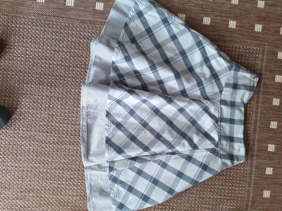 Spódnica  w kratkę z półkosza