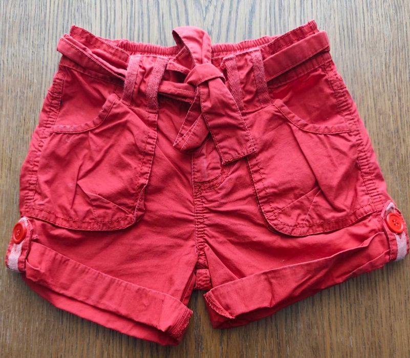 KRÓTKIE sztruksowa  spodenki - dla dziewczynki -92cm