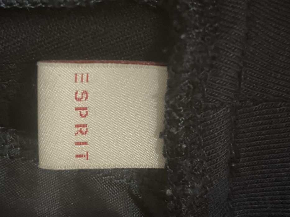 Esprit 36 S ciążowe granatowe wiskoza spodnie elegancie biuro praca