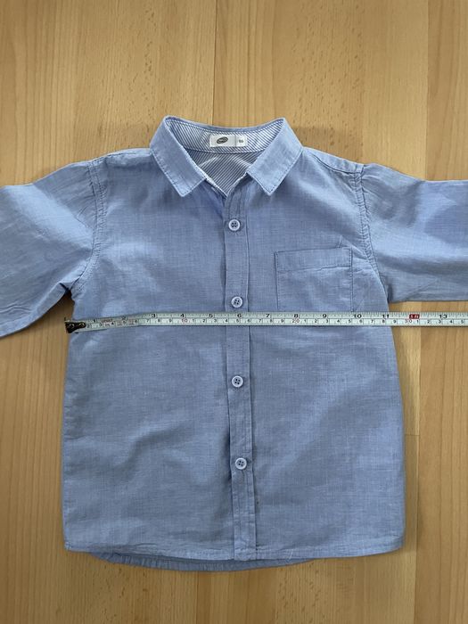 Koszula chłopięca niebieska 86