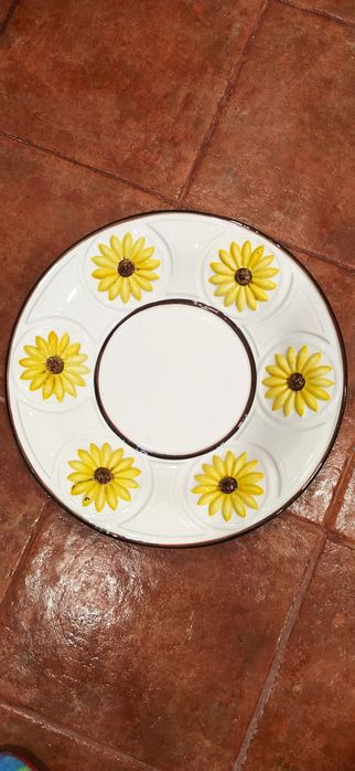 Prato pintado a mão 41cm