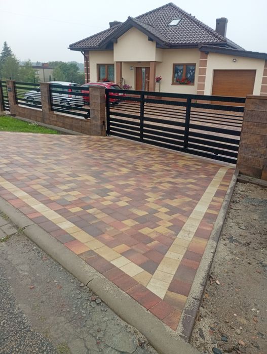 Usługi brukarskie, montaż płotów, ogrodzeń