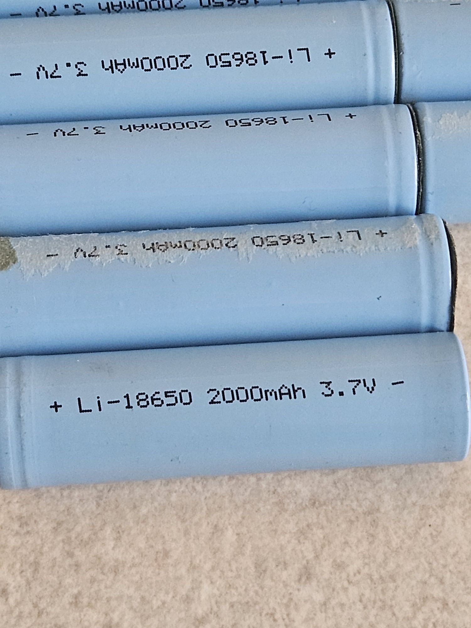 Bateria ogniwo 18650 – 20 sztuk, pojemność 2000mAh, w pełni sprawne!