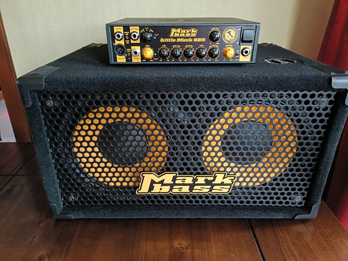Wzmacniacz basowy Mark Bass z kolumną