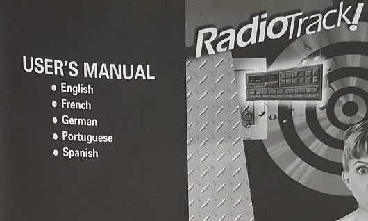 Radio Track - Placa de rádio ISA, com software, para PC - vintage