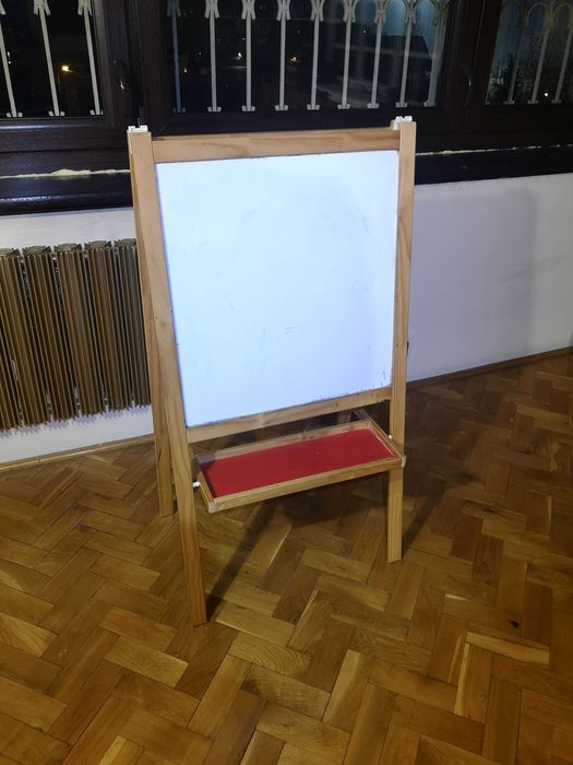 Drewniana tablica edukacyjna dwustronna