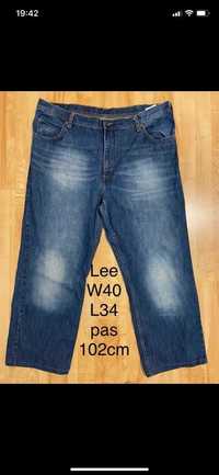 Lee rozm 40/34 4XL męskie spodnie niebieskie jeansy dżinsy Vintage