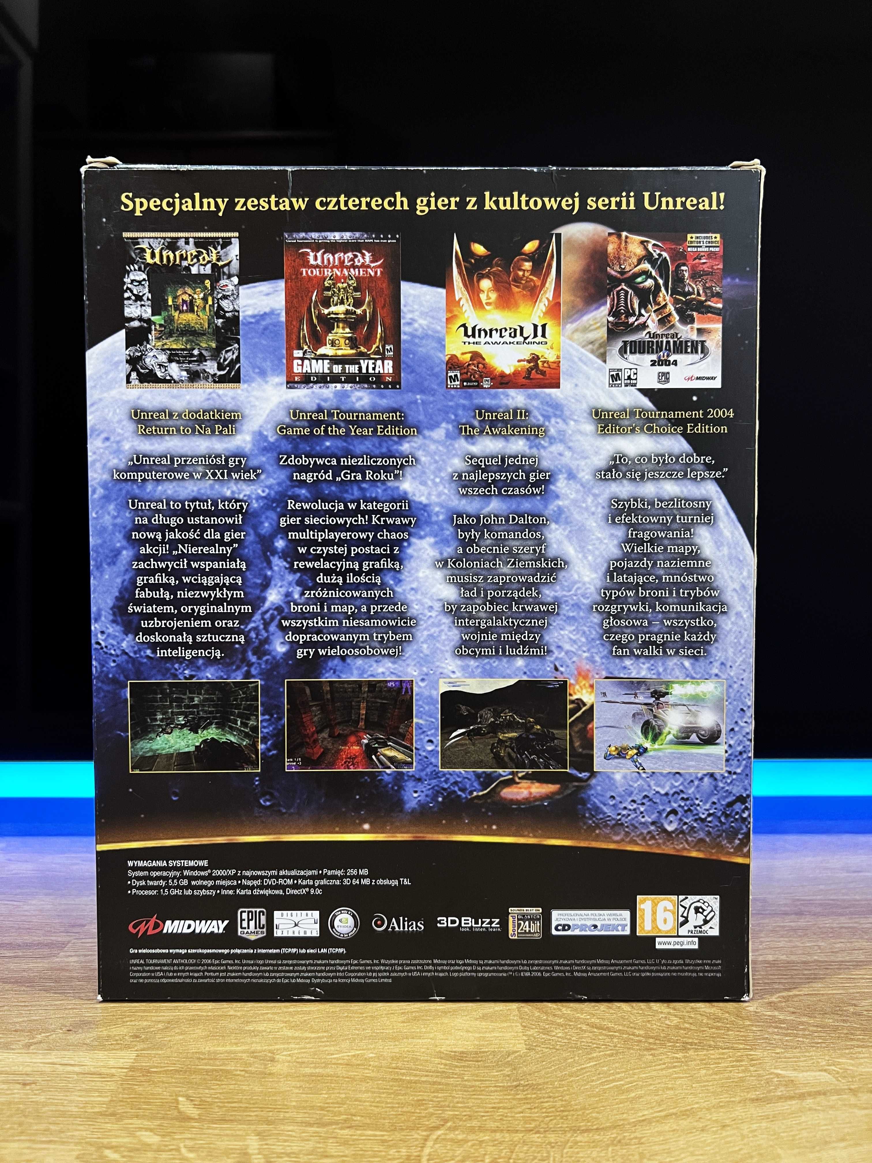 Unreal Antologia (PC PL 2006) BIG BOX polskie kompletne wydanie