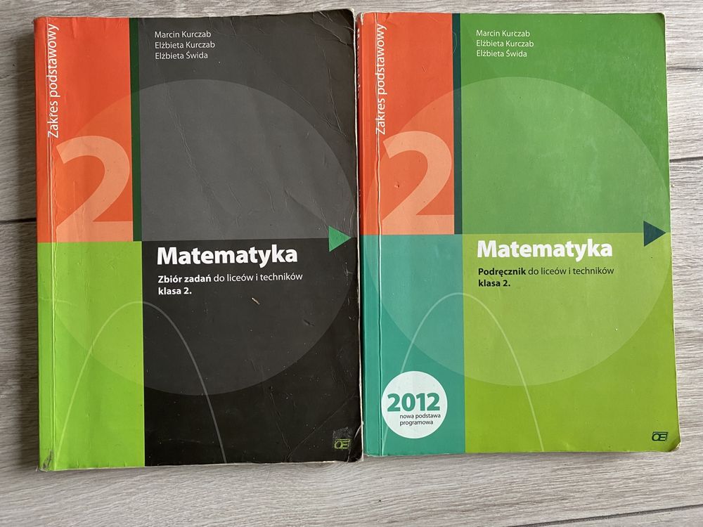 podręcznik i zbiór zadań do matematyki - zakres podstawowy