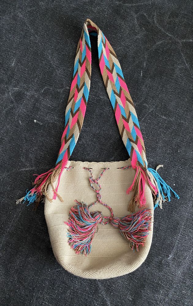 Wayuu kolumbijska ręcznie tkana torba