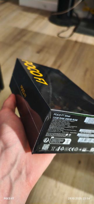 Xiaomi POCO F7 Srebrny 12/256GB Oryginał, Nówka w folii, Ładowarka 90W